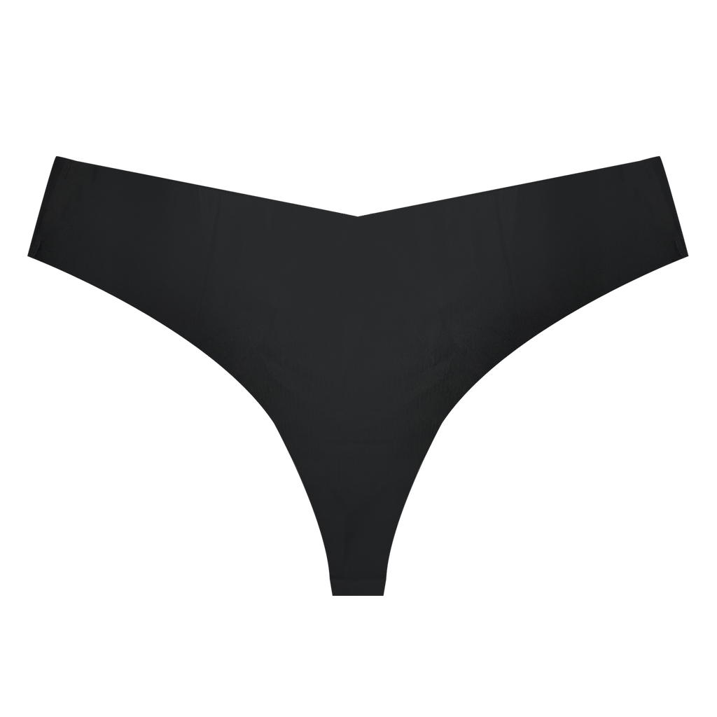 5-Pack Seamless Thong- Onyx
