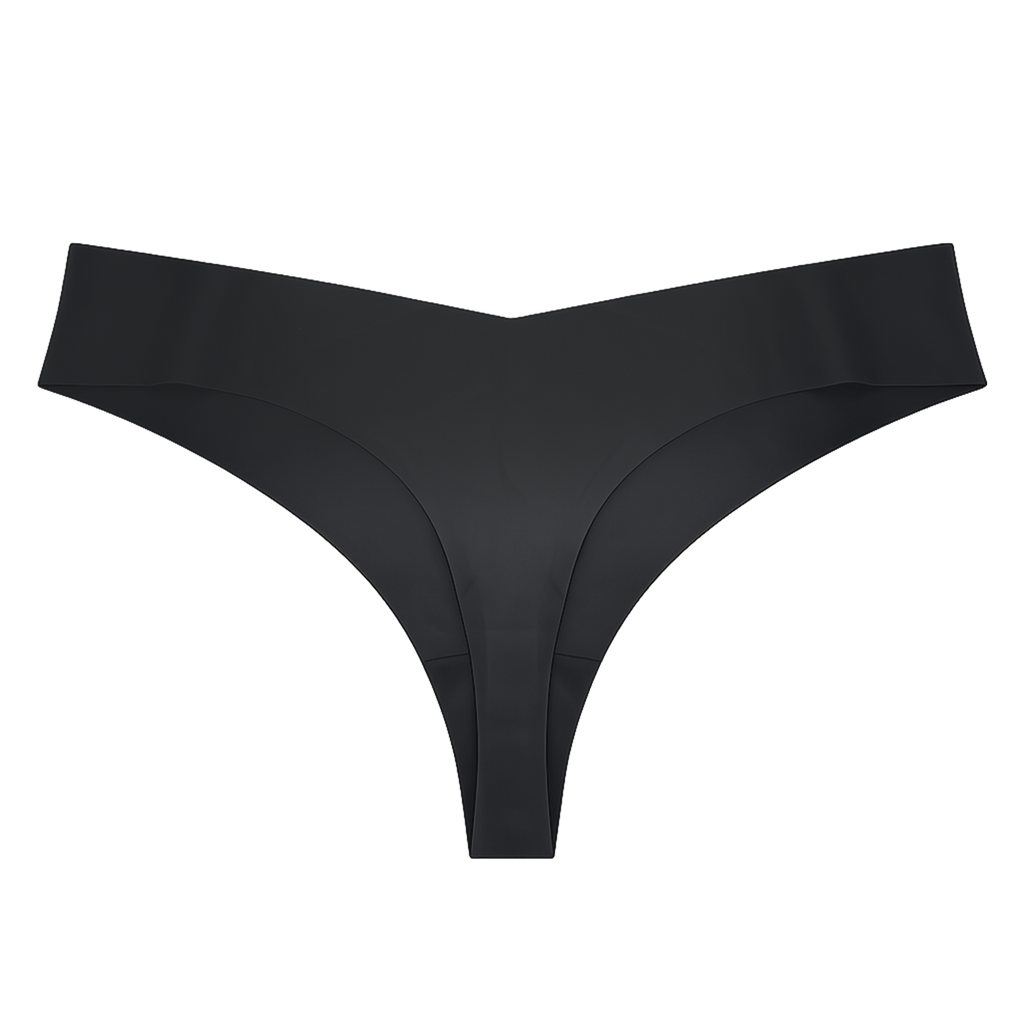 5-Pack Seamless Thong- Onyx